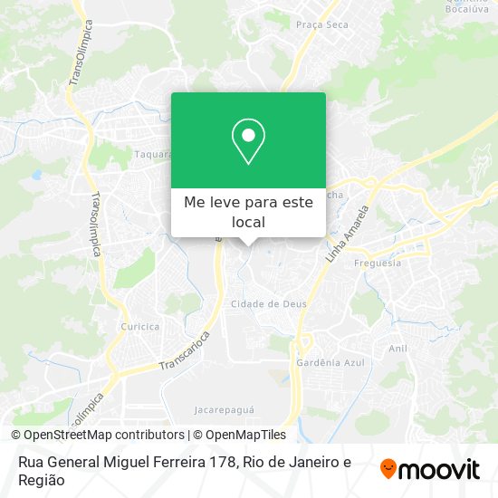 Rua General Miguel Ferreira 178 mapa