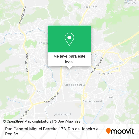 Rua General Miguel Ferreira 178 mapa