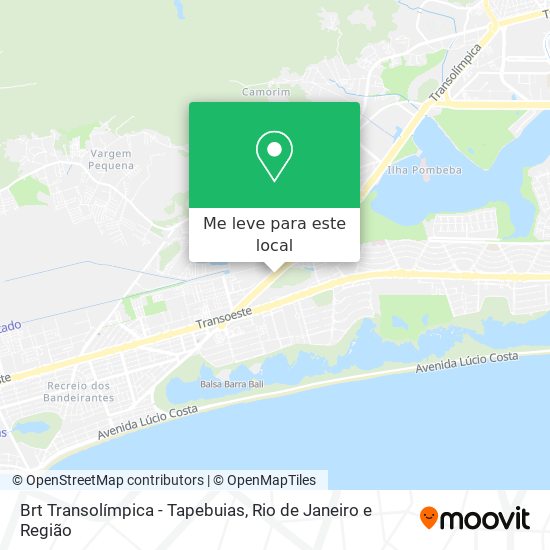 Brt Transolímpica - Tapebuias mapa