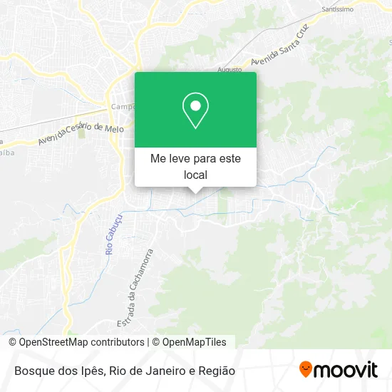 Bosque dos Ipês mapa