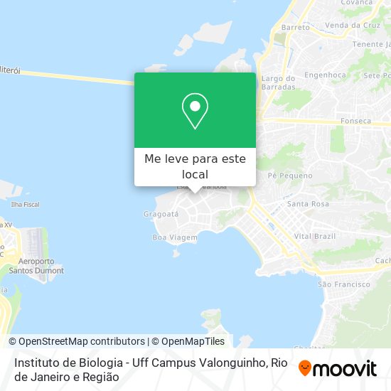 Instituto de Biologia - Uff Campus Valonguinho mapa