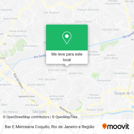 Bar E Mercearia Coquito mapa