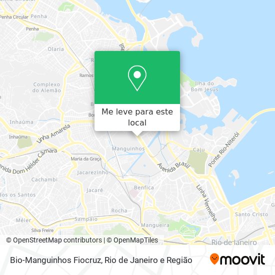 Bio-Manguinhos Fiocruz mapa
