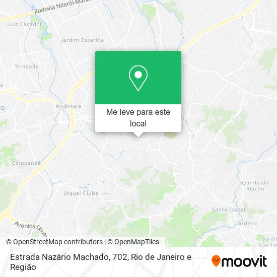 Estrada Nazário Machado, 702 mapa
