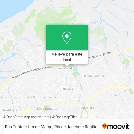 Rua Trinta e Um de Março mapa