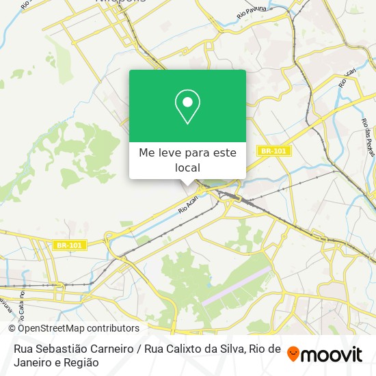 Rua Sebastião Carneiro / Rua Calixto da Silva mapa