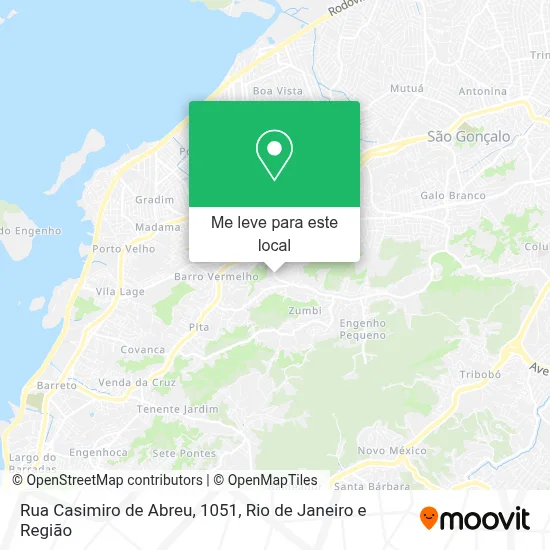 Rua Casimiro de Abreu, 1051 mapa