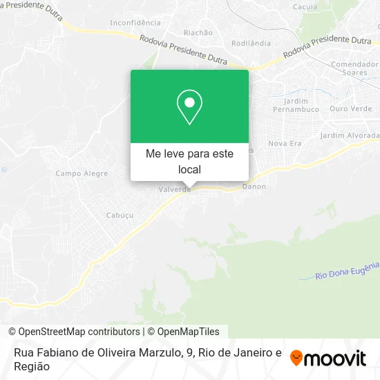 Rua Fabiano de Oliveira Marzulo, 9 mapa