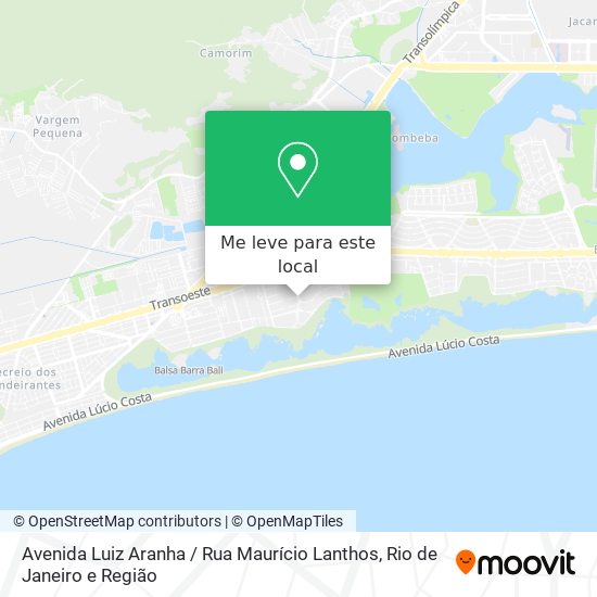 Avenida Luiz Aranha / Rua Maurício Lanthos mapa
