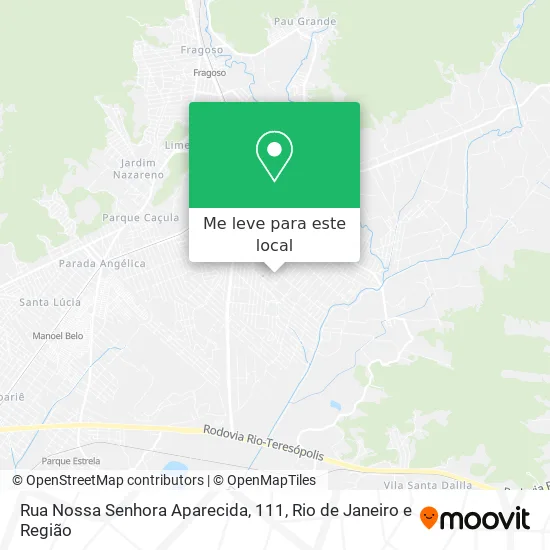 Rua Nossa Senhora Aparecida, 111 mapa