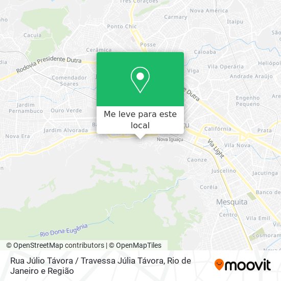 Rua Júlio Távora / Travessa Júlia Távora mapa