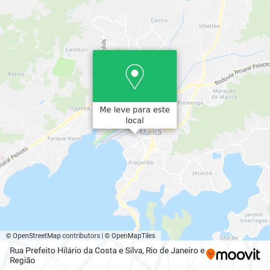 Rua Prefeito Hilário da Costa e Silva mapa