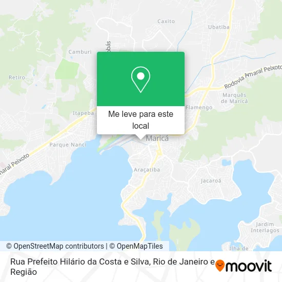 Rua Prefeito Hilário da Costa e Silva mapa