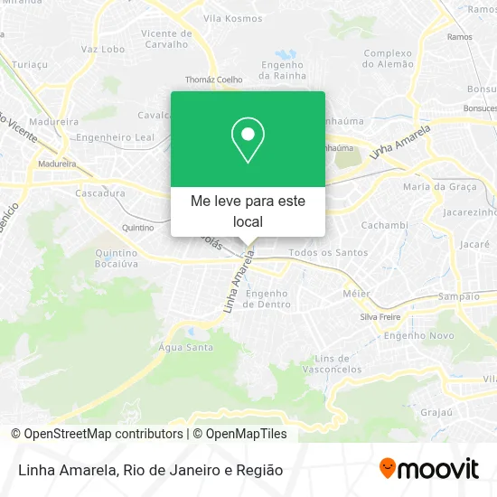 Linha Amarela mapa