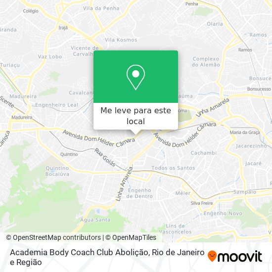 Academia Body Coach Club Abolição mapa