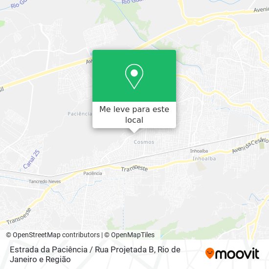 Estrada da Paciência / Rua Projetada B mapa