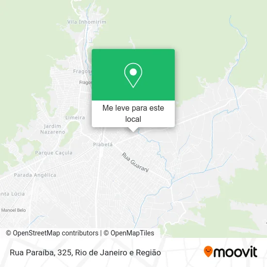 Rua Paraíba, 325 mapa