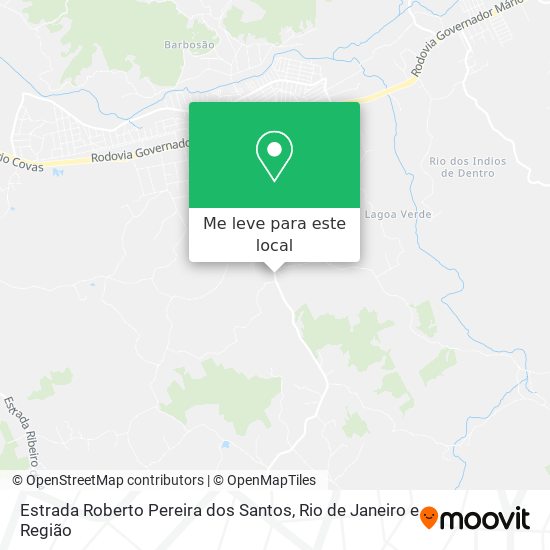 Estrada Roberto Pereira dos Santos mapa