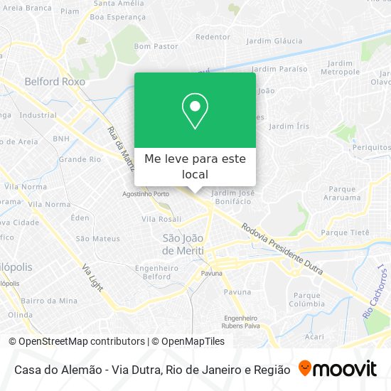 Casa do Alemão - Via Dutra mapa