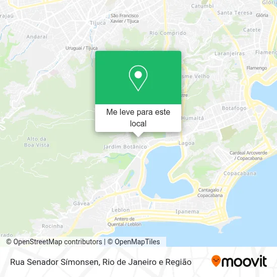 Rua Senador Símonsen mapa