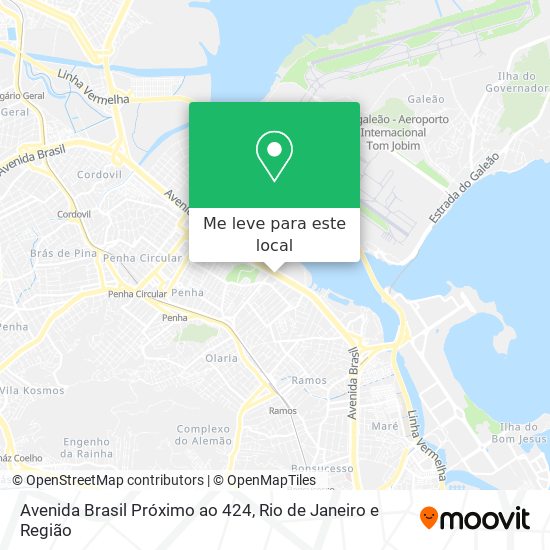 Avenida Brasil Próximo ao 424 mapa