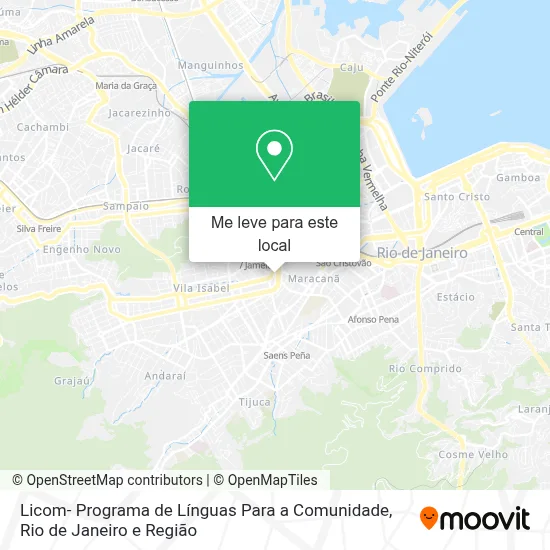 Licom- Programa de Línguas Para a Comunidade mapa