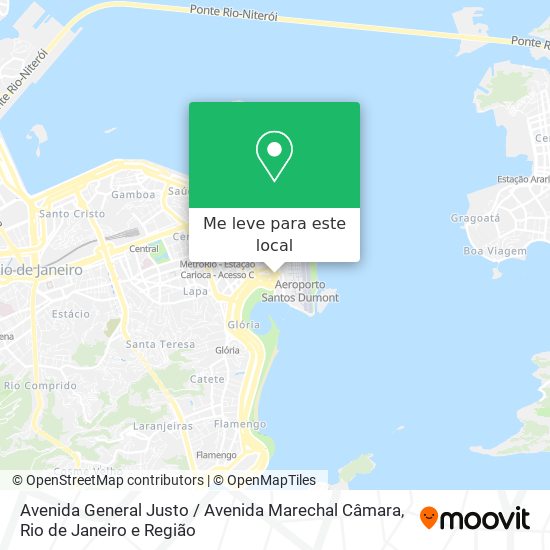 Avenida General Justo / Avenida Marechal Câmara mapa