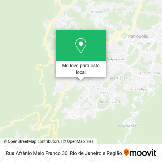 Rua Afrânio Melo Franco 30 mapa