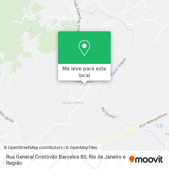 Rua General Cristóvão Barcelos 80 mapa