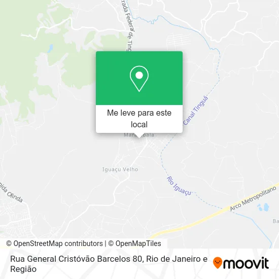 Rua General Cristóvão Barcelos 80 mapa