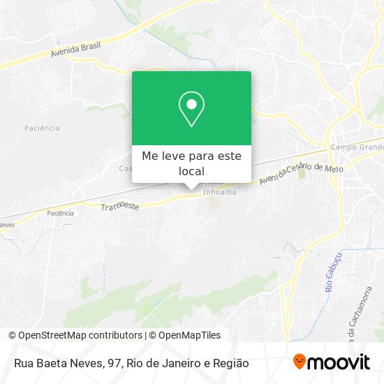 Rua Baeta Neves, 97 mapa