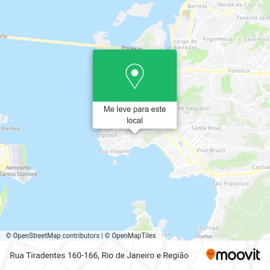 Rua Tiradentes 160-166 mapa