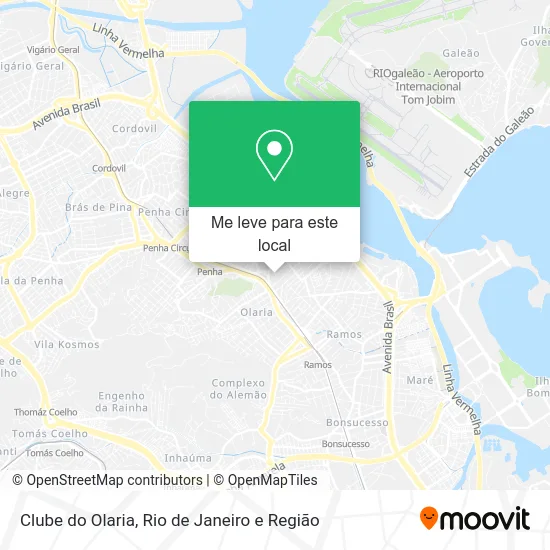Clube do Olaria mapa