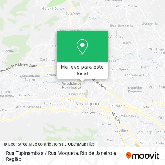 Rua Tupinambás / Rua Moqueta mapa