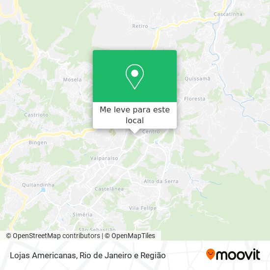 Lojas Americanas mapa