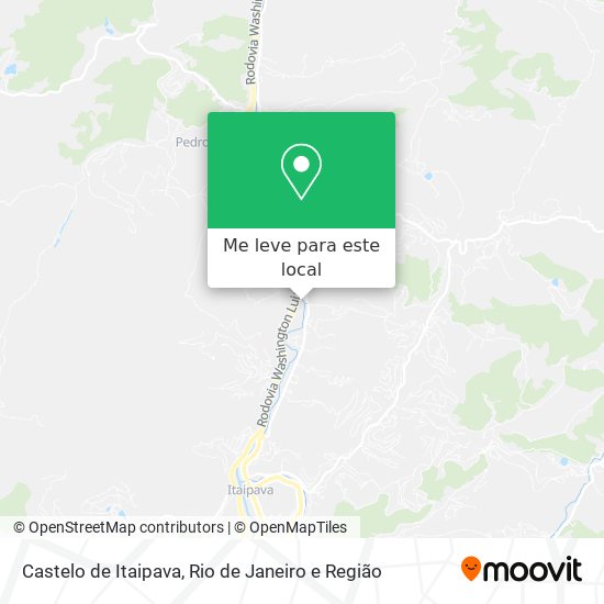 Castelo de Itaipava mapa