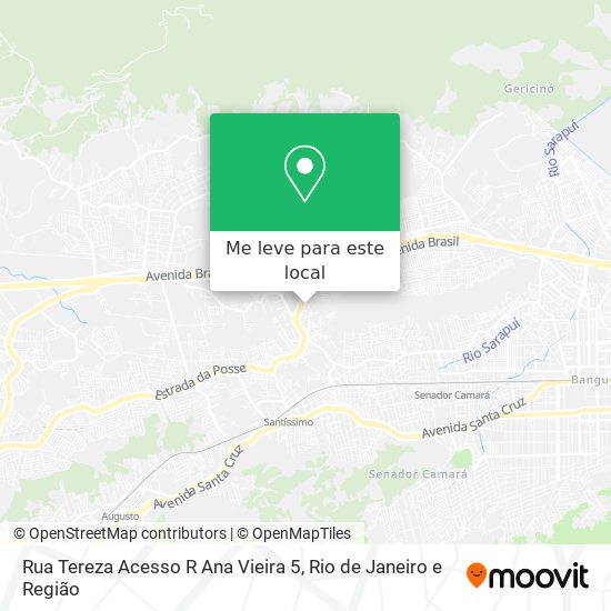 Rua Tereza Acesso R Ana Vieira 5 mapa