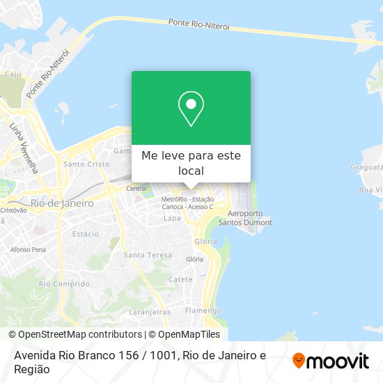 Avenida Rio Branco 156 / 1001 mapa