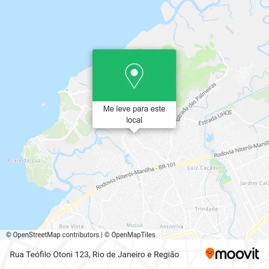 Rua Teófilo Otoni 123 mapa