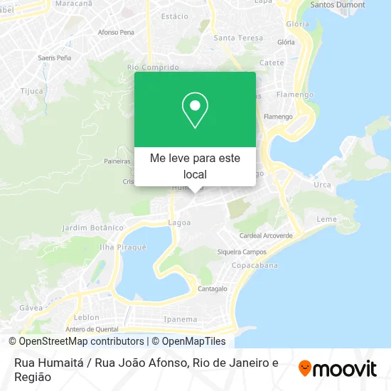 Rua Humaitá / Rua João Afonso mapa