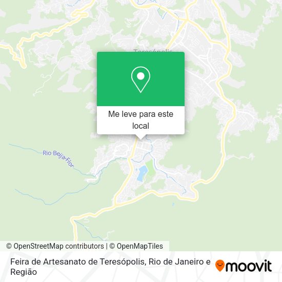 Feira de Artesanato de Teresópolis mapa