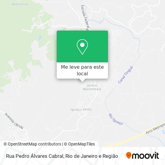 Rua Pedro Álvares Cabral mapa