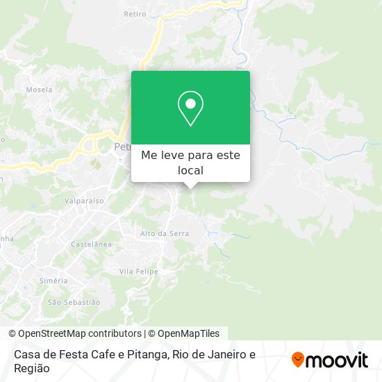 Casa de Festa Cafe e Pitanga mapa