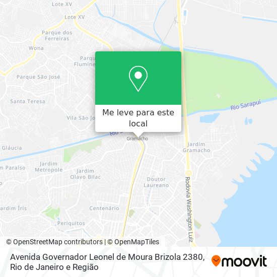 Avenida Governador Leonel de Moura Brizola 2380 mapa