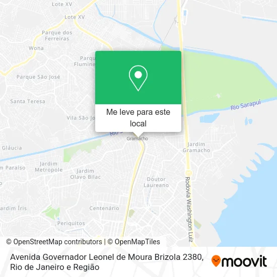 Avenida Governador Leonel de Moura Brizola 2380 mapa
