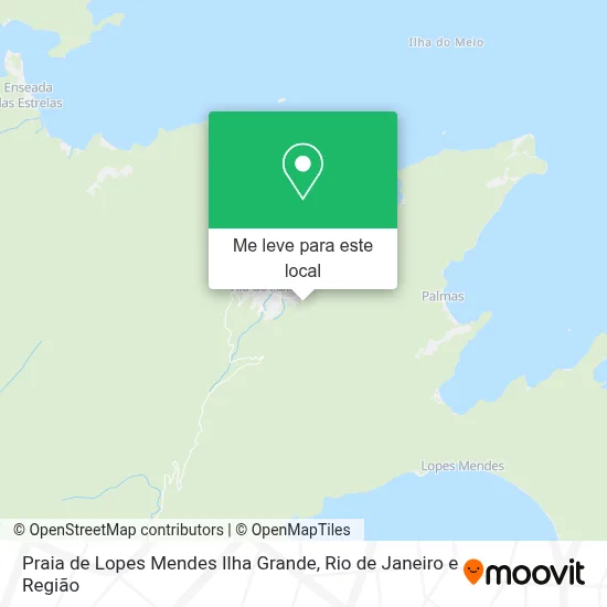 Praia de Lopes Mendes Ilha Grande mapa
