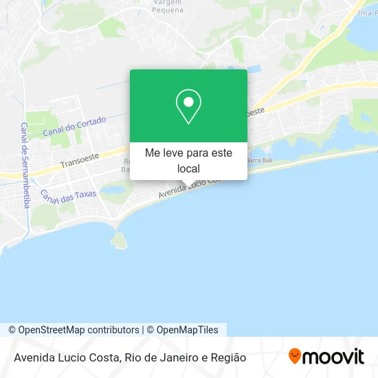 Avenida Lucio Costa mapa