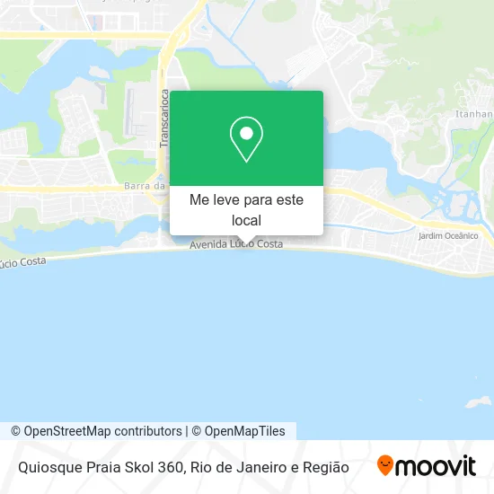 Quiosque Praia Skol 360 mapa