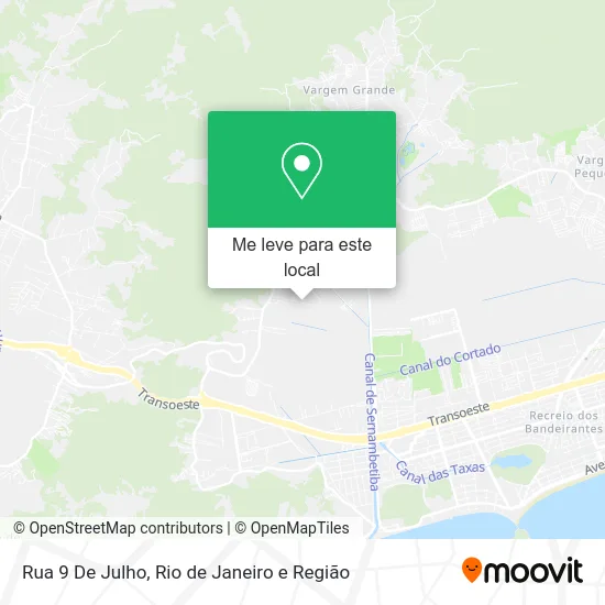 Rua 9 De Julho mapa