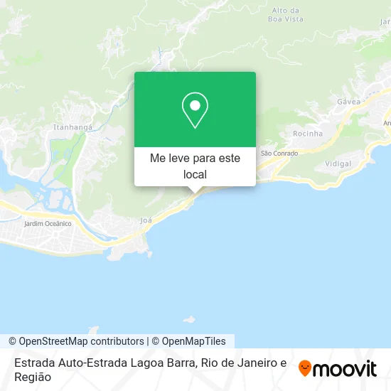 Estrada Auto-Estrada Lagoa Barra mapa